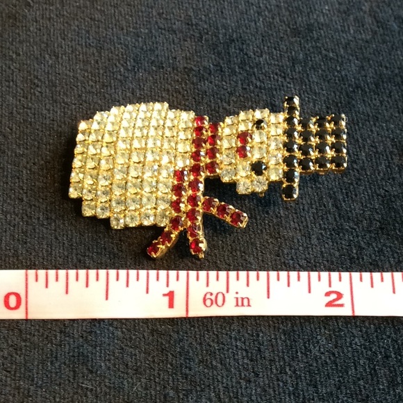 Vintage New Christmas Snowman Brooch - Picture 2 of 3